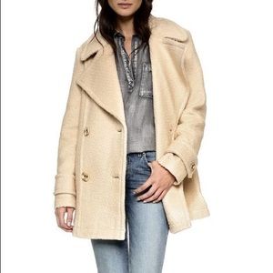 Free People Coat Oversized Double Breasted Harni